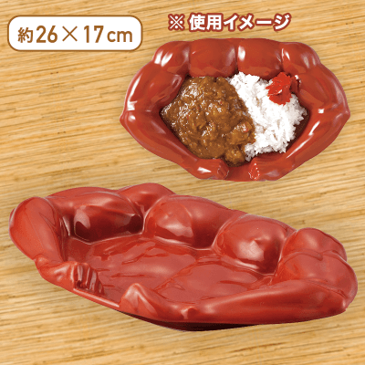 ボディビルダーカレー皿