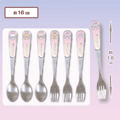 【ピンク】映画すみっコぐらし青い月夜のまほうのコ カトラリーセット