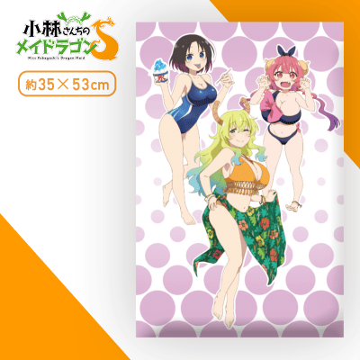 【ルコア＆エルマ＆イルル】小林さんちのメイドラゴンS PMアートクッション
