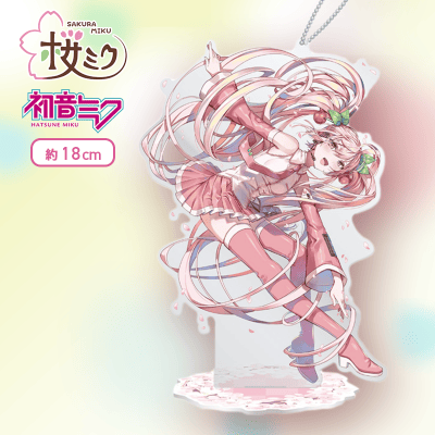 初音ミクシリーズ　スタンド付ビッグクリアキーチェーン 初音ミクシリーズ スタンド付ビッグクリアキーチェーン