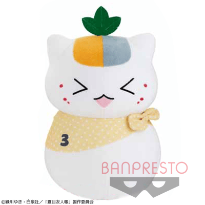 【C:ニャンコ先生（イエロー）】夏目友人帳 でっかいぬいぐるみ〜トリプルニャンコ先生おしゃれスカーフ〜