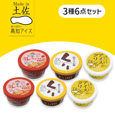 【6個入】高知名産物アイスセット
