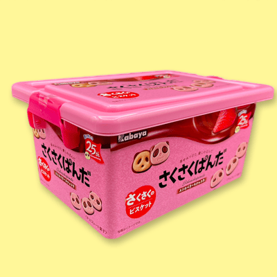 【ストロベリー＆ショコラ】さくさくパンダお菓子コンテナ※賞味期限:2022/12