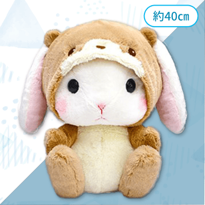 しろっぴー×カワウソ】ぽてうさろっぴーゆるぐるみBIG