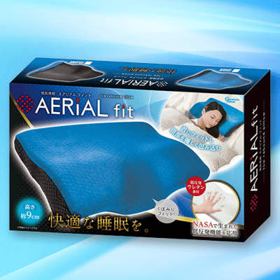 【BLUE】低反発枕 aerial fit 6