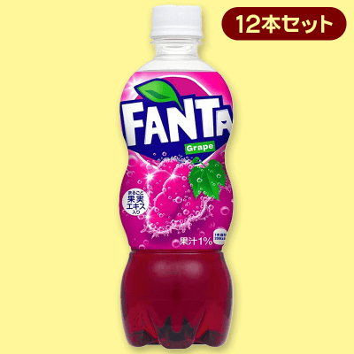 ファンタ グレープ 500ml 12本セット※賞味期限2022ｰ06-18