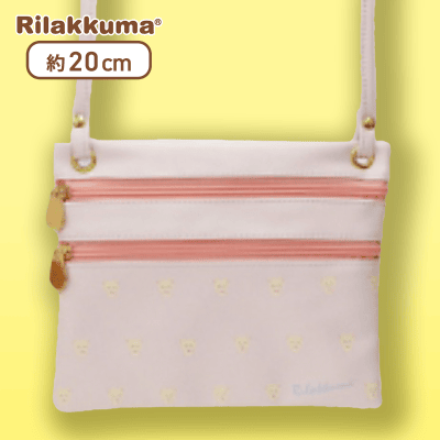 【ピンク】リラックマ Rilakkuma Style レザー風サコッシュ