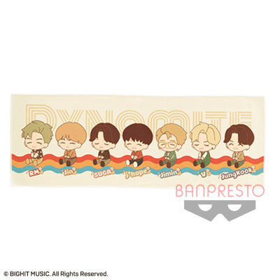 【B:ぽふっとデザイン】TinyTAN Dynamite マイクロファイバータオル