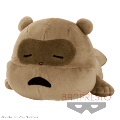 たぬき】にしむらゆうじ作品 ぬいぐるみ〜うさぎの家の上でひる