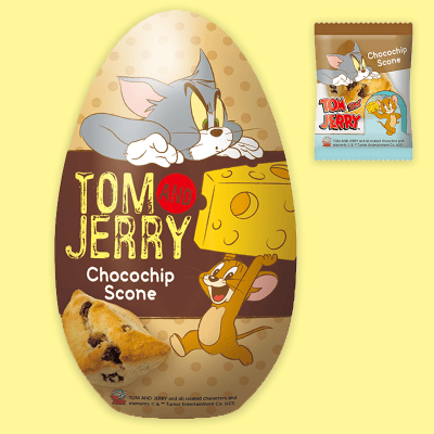 【チョコチップ】トムとジェリーエッグ缶※賞味期限:2022/8/5