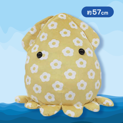 【イカ】もちぷに水族館ぬいぐるみBIG〜レボリューション〜