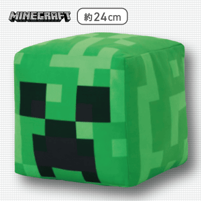 【クリーパー】マインクラフト キューブ型BIGぬいぐるみ〜クリーパー・TNT〜