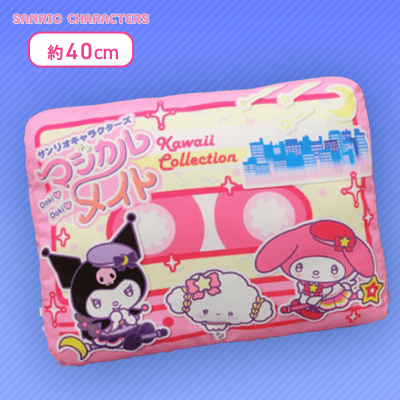 【ピンク】サンリオキャラクターズ マジカルメイトーカセットテープ風クッションー