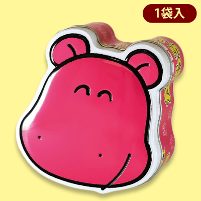 【かば】たべっ子どうぶつフェイスダイカット缶※賞味期限:2022/10/28