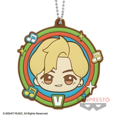 【V】TinyTAN Dynamite ちびぐるみラバーキーホルダー