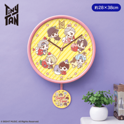 TinyTAN　Sweet Time　[PM]スイングウォールクロック