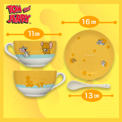 【イエロー】トム＆ジェリー カップ＆ソーサー