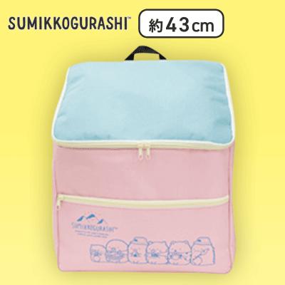【ピンク】すみっコぐらし すみっコキャンプ ボックス型保冷リュック