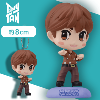 【単品配送不可】【ノーマル】TinyTAN CHUBBY COLLECTION モアプラスキーチェーン付フィギュア〜Dynamite〜“Jin”