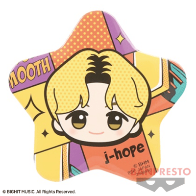 【j-hope】TinyTAN Butter ちびぐるみ星型ビッグ缶バッジ