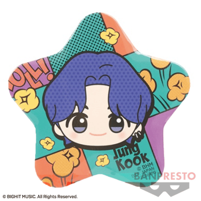 【Jung Kook】TinyTAN Butter ちびぐるみ星型ビッグ缶バッジ