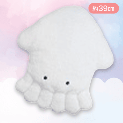 【いか】つぶらな瞳の水族館　mocomocoおっきめぬいぐるみ