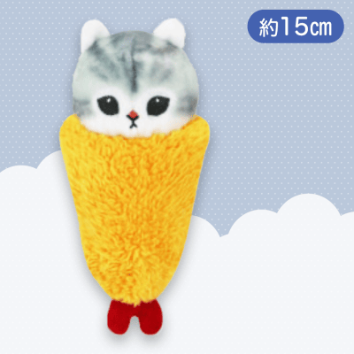 エビフライ】mofusand おくるみにゃん ぬいぐるみ | オンライン