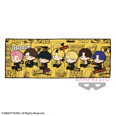 【ぽふっとデザイン】TinyTAN Butter マイクロファイバータオル