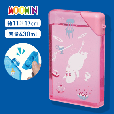 【ピンク】ムーミン　ノート型ウォーターボトル