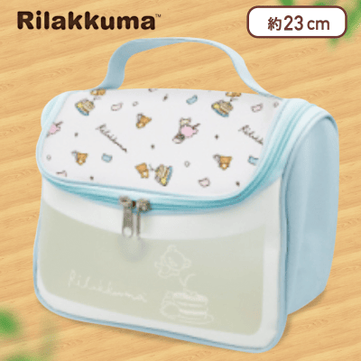 【ブルー】リラックマ Rilakkuma Style レザー風ハンギングポーチ