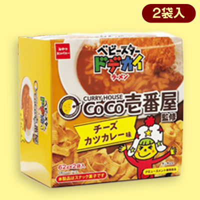 チーズカツカレー】4分の1斗箱 ベビースター ドデカイラーメンCoCo