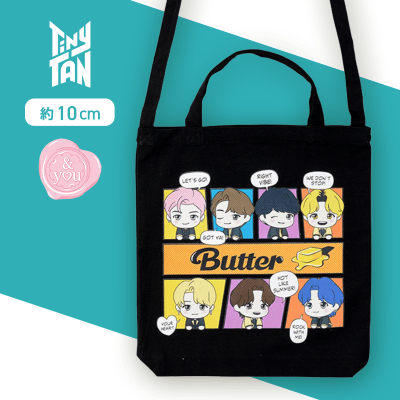 【ブラック】TinyTAN　&youプレミアム2Wayトートバッグ〜Butter〜