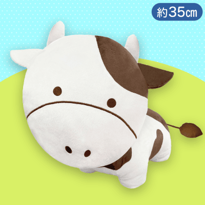 【コーヒー】カラフルな牛さんぬいぐるみ