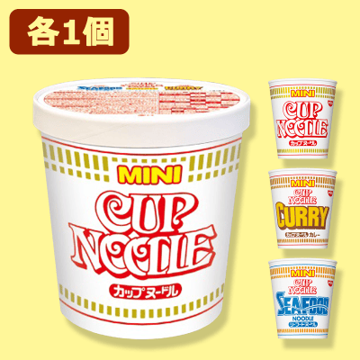 カップヌードルミニ3Pアソートバーレル※賞味期限:2022/12/6