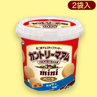 【バニラ】カントリーマアムミニバケツ2種　紅天使ver※賞味期限:2023/3