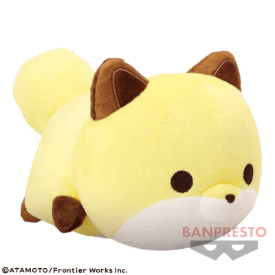 【ちびキツネ】タヌキとキツネ でっかいぬいぐるみ〜ちびタヌキとちびキツネふたりでなかよく〜