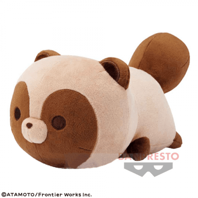 【ちびタヌキ】タヌキとキツネ でっかいぬいぐるみ〜ちびタヌキとちびキツネふたりでなかよく〜