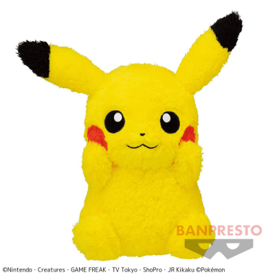 【ピカチュウ】ポケットモンスター ほっこりいやされ でっかいぬいぐるみ〜ピカチュウ・ヒメグマ〜