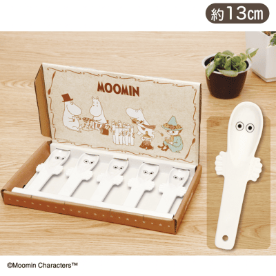 ムーミン　ニョロニョロ型陶器製スプーンセット
