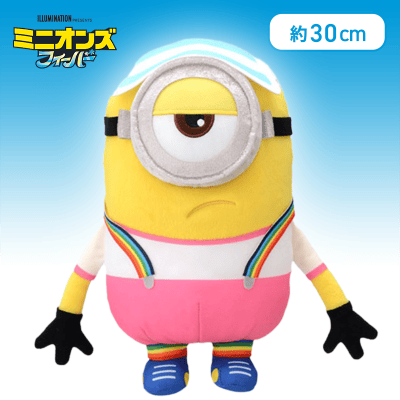 【ピンク】ミニオンズ フィーバー　ローラースケートぬいぐるみ
