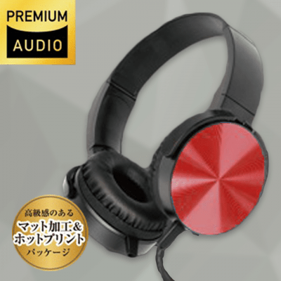 【レッド】EDGE SOUNDヘッドフォン