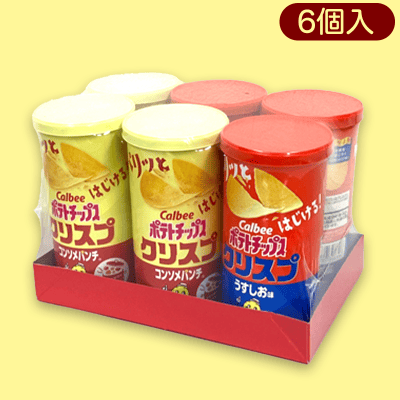 シュリンクパック ポテトチップスクリスプ6個※賞味期限:2023/9