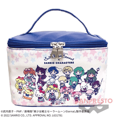 【ホワイト】「美少女戦士セーラームーンEternal」×サンリオキャラクターズ　バニティバッグ