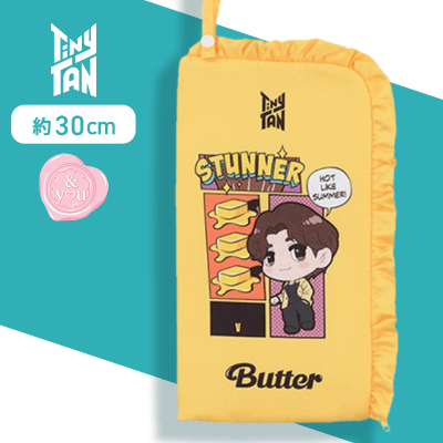 【V】TinyTAN　CHUBBY COLLECTION　マルチポーチ〜Butter〜“Jimin＆V＆Jung Kook”