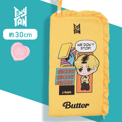 【j-hope】TinyTAN　CHUBBY COLLECTION　マルチポーチ〜Butter〜“RM＆Jin＆SUGA＆j-hope”