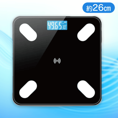【ブラック】スマホ連動マイヘルスメーター3種