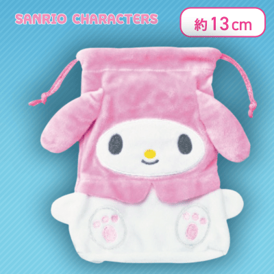 マイメロディ】サンリオキャラクターズ ぬいぐるみ巾着