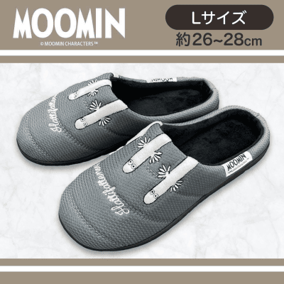 【グレーL】ムーミンwarm shoes