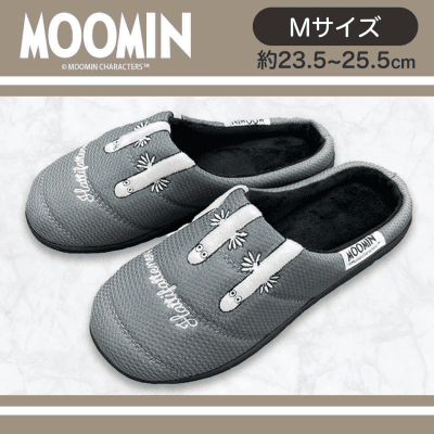 【グレーM】ムーミンwarm shoes