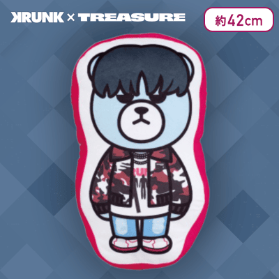 【JIHOON】KRUNK×TREASURE　描き下ろしダイカットクッションvol.1